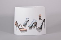 Porzellanmalen Lotti Haerdi  Vase Models und Stilettos 4